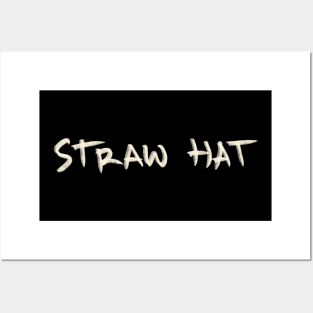 Hand Drawn Straw Hat Posters and Art